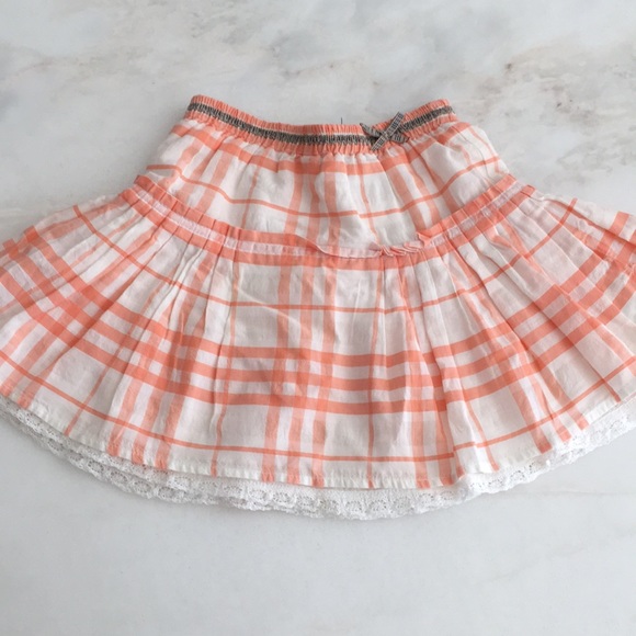 🧡🤍Host Pick🤍🧡Authentic Burberry Infant Orange/White Plaid